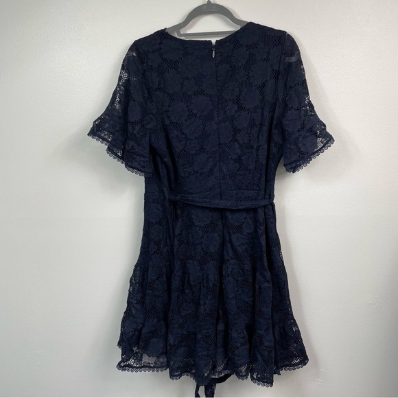City Chic Navy Lace Dress - Picture 5 of 7